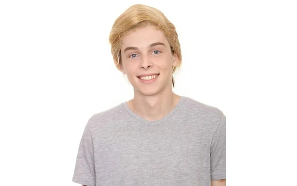 Men S Adult Blonde Mad President Wig - High Heat Resistant Fiber With Lace Front