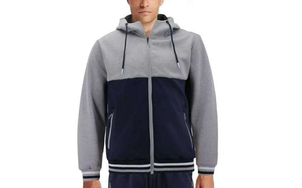 Men S Athletic Sport Casual Running Jogging Gym Two Tone Sweat Tracksuit Gym Set L Unique3 Grey