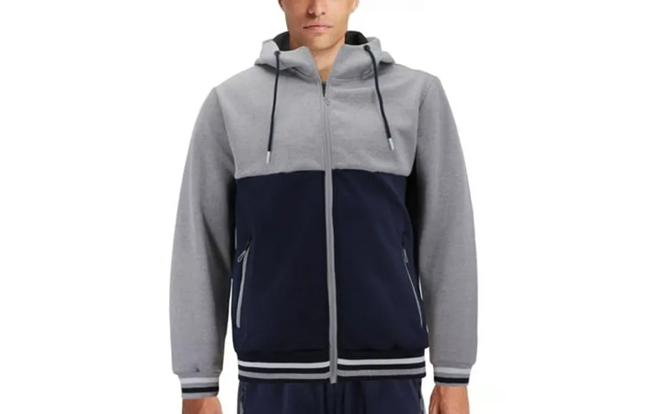 Men S Athletic Sport Casual Running Jogging Gym Two Tone Sweat Tracksuit Gym Set L Unique3 Grey