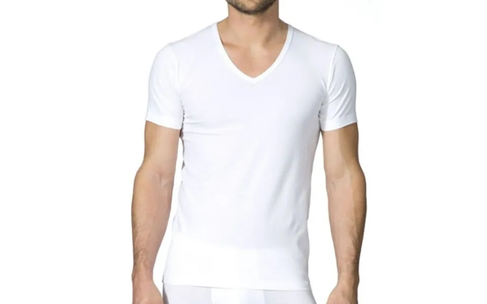 Men S Calida 14065 Focus V-neck T-shirt White S