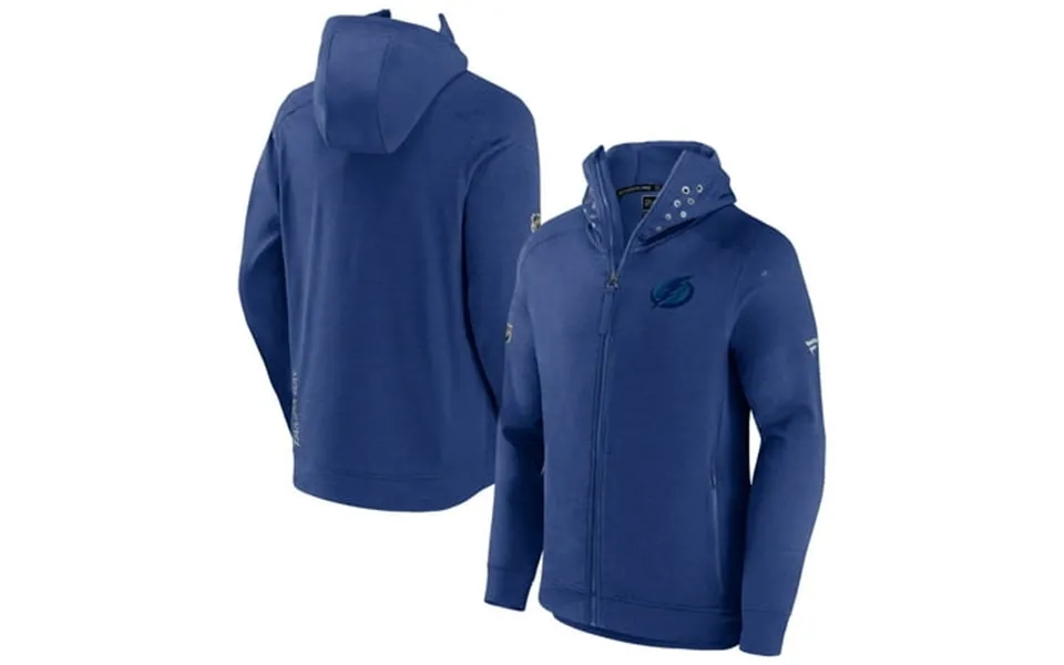 Men S Fanatics Blue Tampa Bay Lightning Authentic Pro Road Tech Lightweight Full-zip Hoodie Jacket