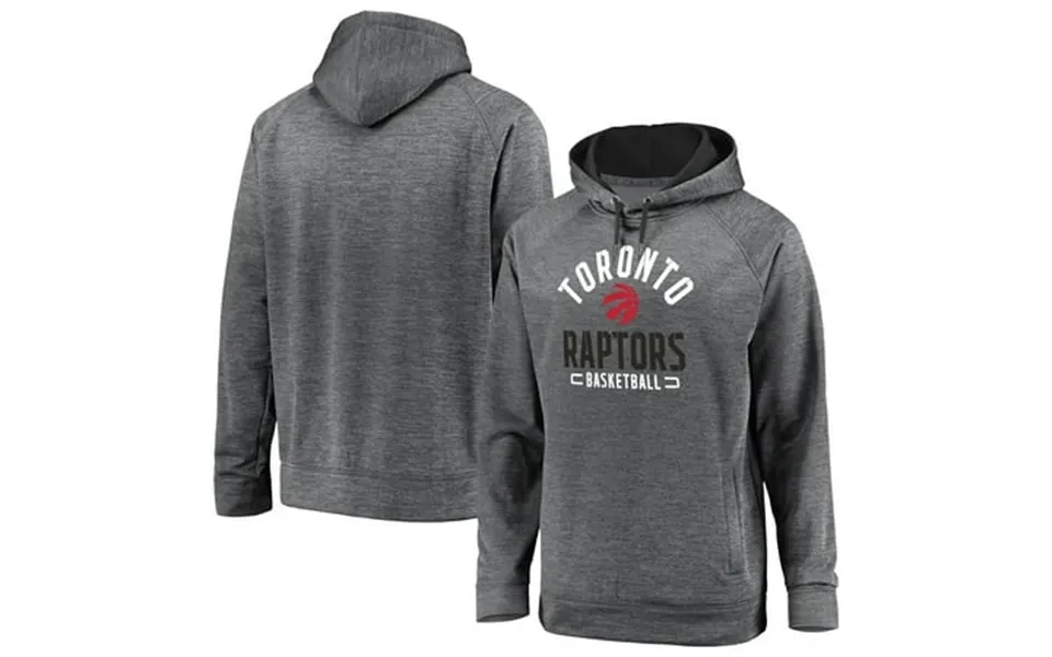 Men S Fanatics Gray Toronto Raptors Big & Tall Battle Charged Raglan Pullover Hoodie