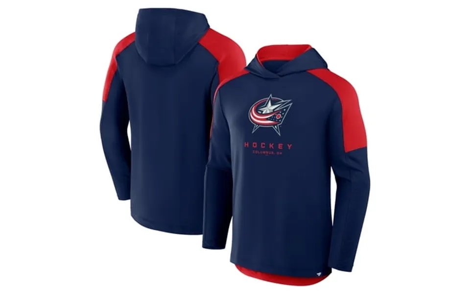 Men S Fanatics Navy Columbus Blue Jackets Meta Game Transitional Pullover Hoodie