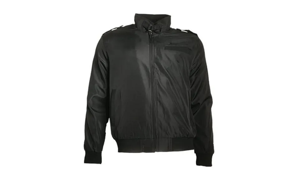 Men S Jacket Athletic Lightweight Water Resistant Full-zip Slim Fit Racer Coat Black 2xl