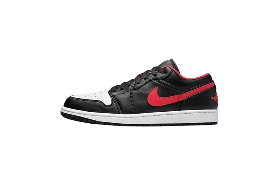 Men S Jordan 1 Low White Toe Black Fire Red-white 553558 063 - 9