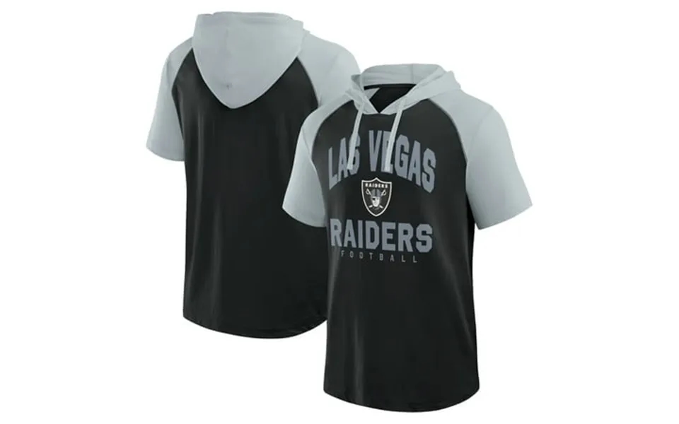 Men S Logo Athletic Black Las Vegas Raiders Prime Hoodie T-shirt