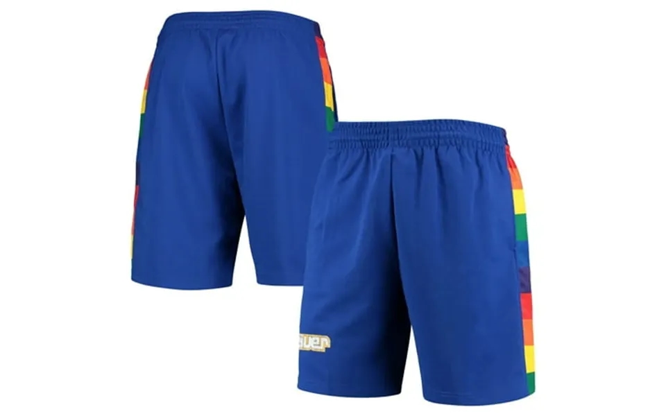 Men S Mitchell & Ness Blue Denver Nuggets 1991 Hardwood Classics 75th Anniversary Swingman Shorts