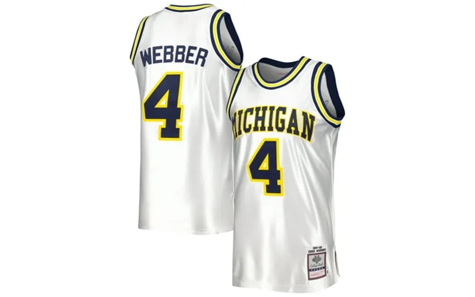 Men S Mitchell & Ness Chris Webber White Michigan Wolverines 1991 92 Authentic Jersey