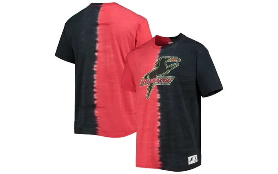 Men S Mitchell & Ness Red Dallas Burn Vertical Tie-dye Top