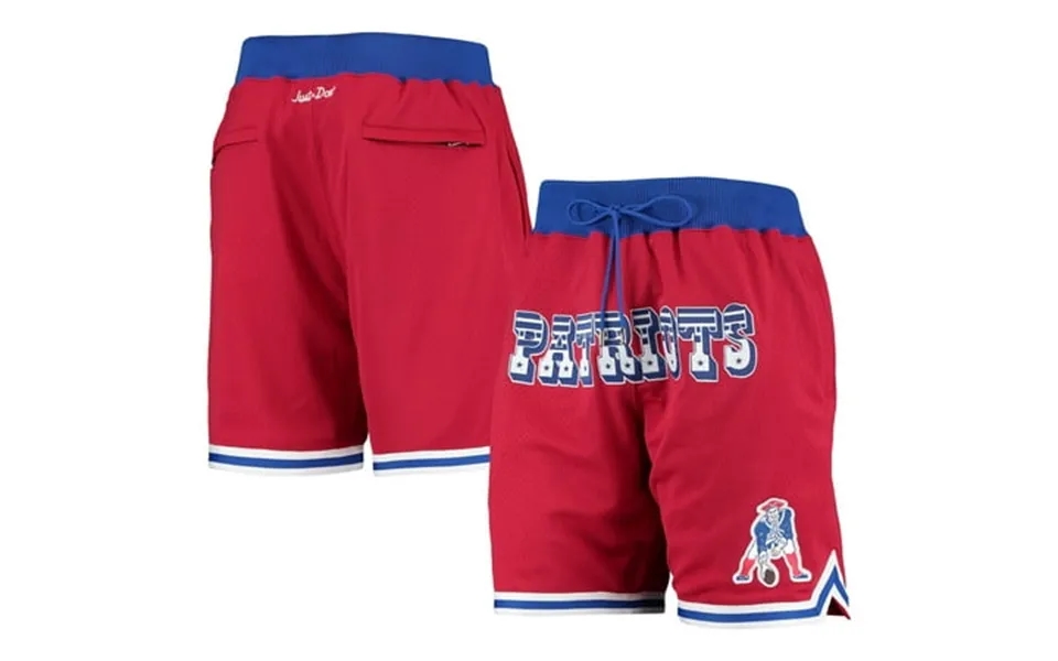 Men S Mitchell & Ness Red New England Patriots Just Don Gold Rush Shorts