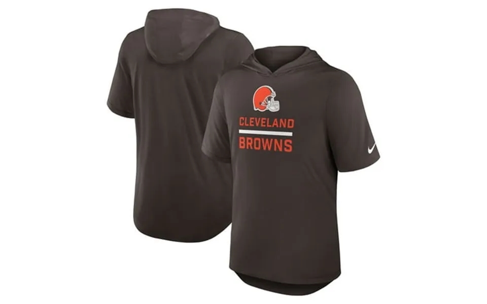 Men S Nike Brown Cleveland Browns Lockup Tri-blend Hoodie T-shirt
