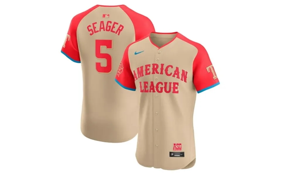 Men S Nike Corey Seager Cream American League 2024 Mlb All-star Game Elite Player Jersey