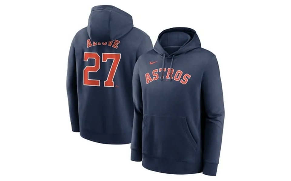 Men S Nike Jose Altuve Navy Houston Astros Player Name & Number Club Fleece Pullover Hoodie