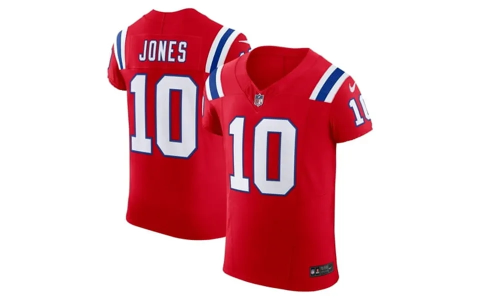 Men S Nike Mac Jones Red New England Patriots Vapor F.u.s.e. Elite Jersey