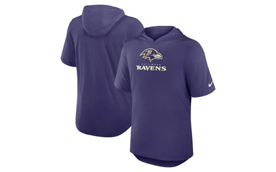 Men S Nike Purple Baltimore Ravens Lockup Tri-blend Hoodie T-shirt