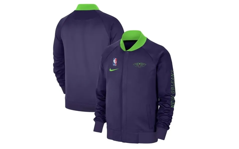 Men S Nike Purple New Orleans Pelicans 2024 25 City Edition Authentic Showtime Performance Full-zip Jacket