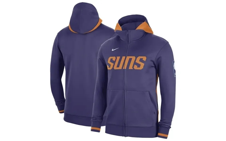 Men S Nike Purple Phoenix Suns Authentic Showtime Performance Full-zip Hoodie