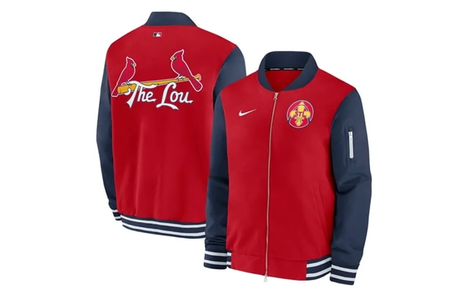 Men S Nike Red St. Louis Cardinals 2024 City Connect Authentic Collection Game Time Full-zip Jacket