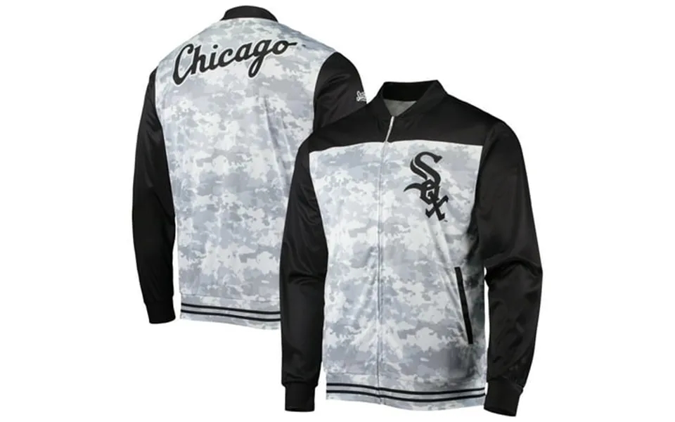 Men S Stitches Black Chicago White Sox Camo Full-zip Jacket