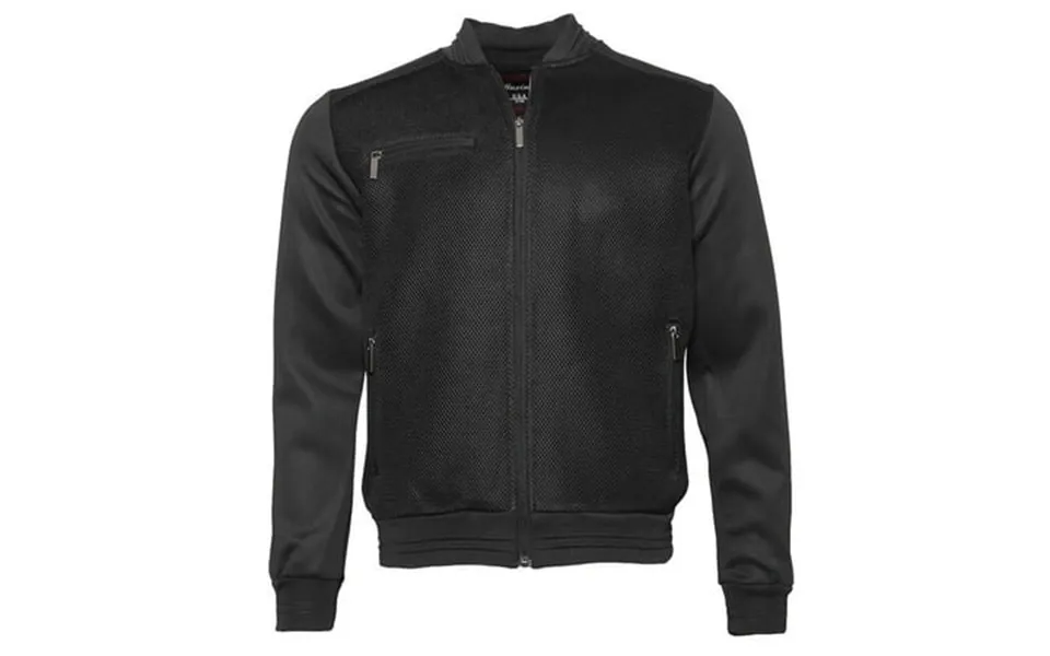 Mens Bomber Varsity Jacket Lightweight Mesh Zip Up Fall Winter Black S