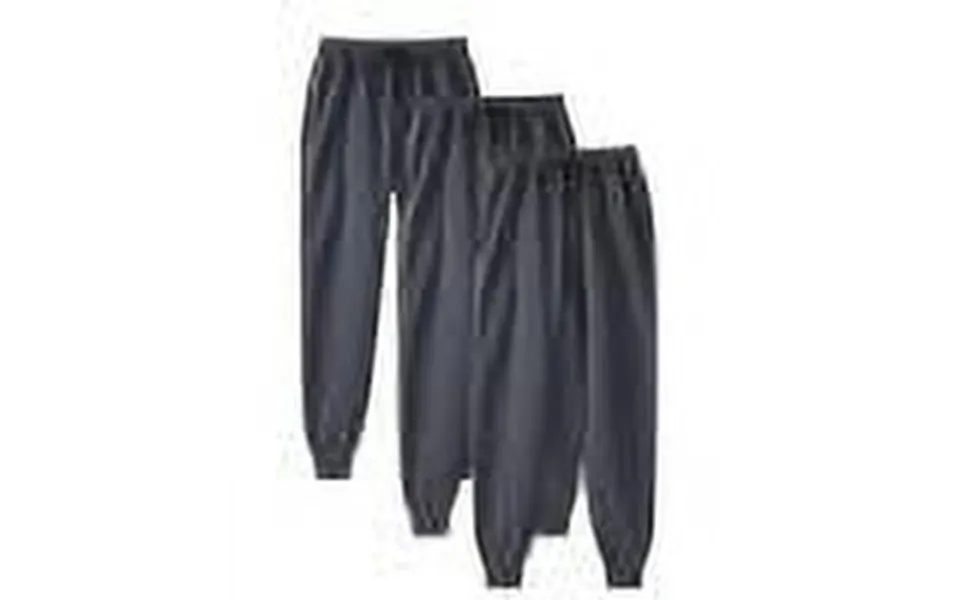 Mens Joggers Sweatpants 3-pack Solid Color Casual Sports Drawstring Pants Dark Gray