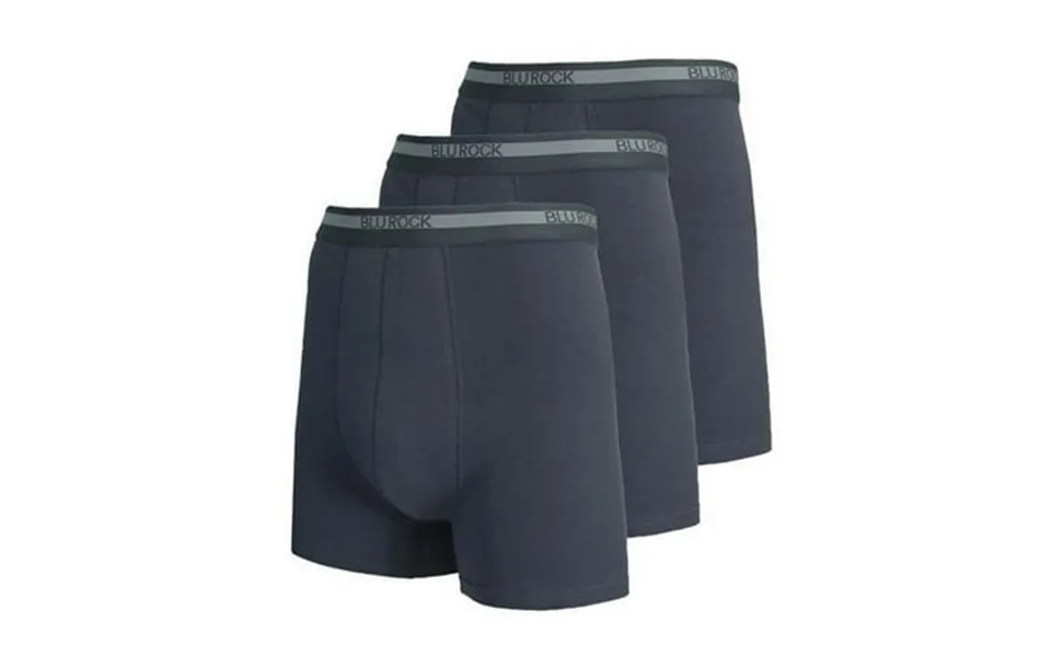 Mens Stretch Cotton Boxer Briefs Charcoal - Large