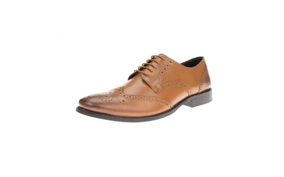 Mens Tyson Tan Leather Oxford Dress Shoe Dti Darya Trading