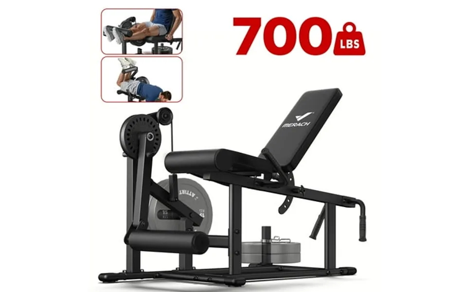 Merach Leg Extension Machine Adjustable Leg Curl Machine For Home Gym 7 Adjustable Backrest Angles Hold Up To 700lbs