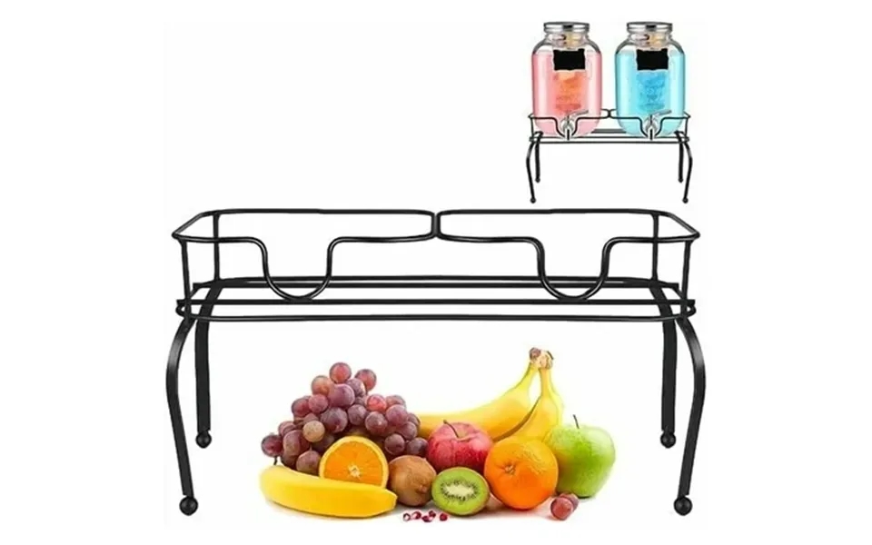 Metal Beverage Dispenser Stand For Parties Double Drink Stand Dispenser Holder Stand For Glass Jar Bottles 1 Gallon