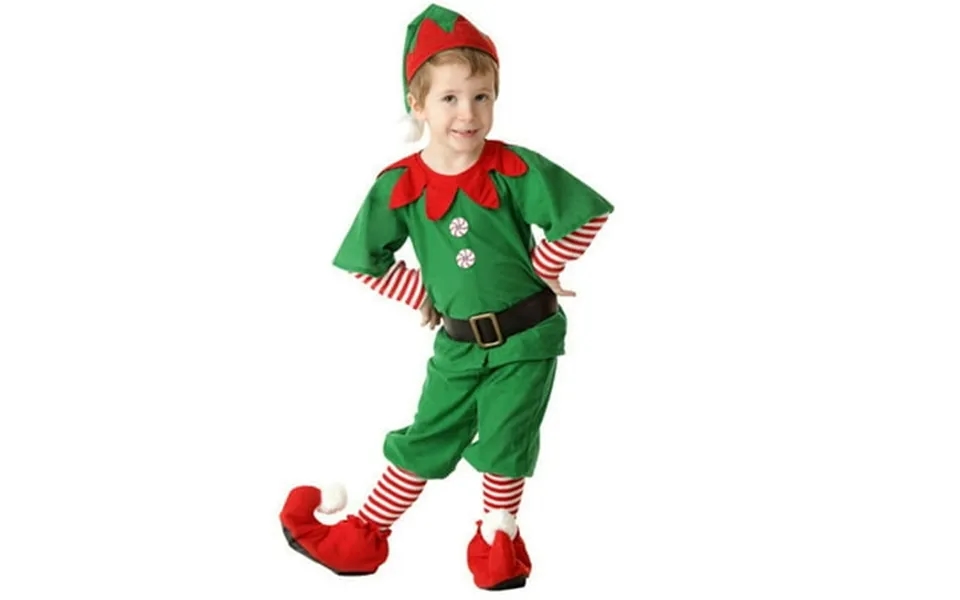 Miashui Kids Christmas Outfits Set 5pc Boys Clothing Christmas Top Pants Hat Socks Belt Green Outfit Set Green 14-15 Yea