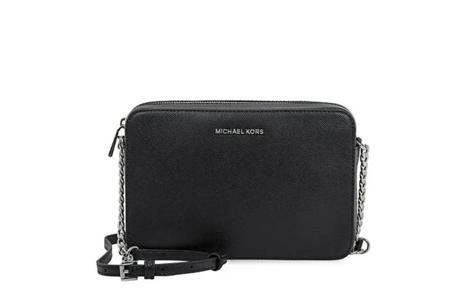 Michael Kors Jet Set Saffiano Leather Crossbody Bag - Black