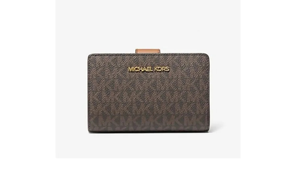 Michael Kors Jet Set Travel Medium Bifold Zip Coin Wallet - Brown 35f8gtvf2b-200