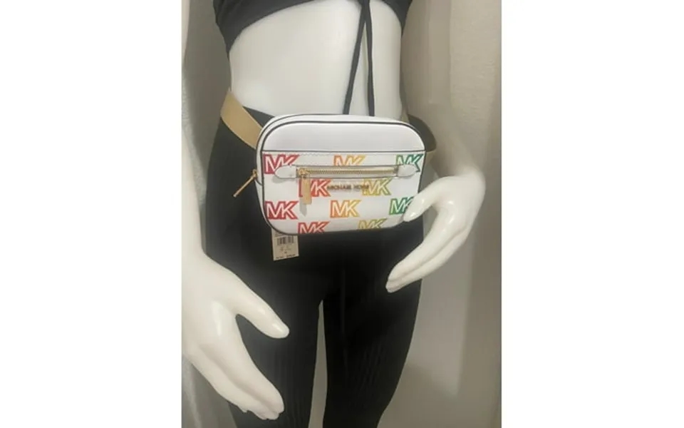 Michael Kors Optic White Multi Small Belt Bag