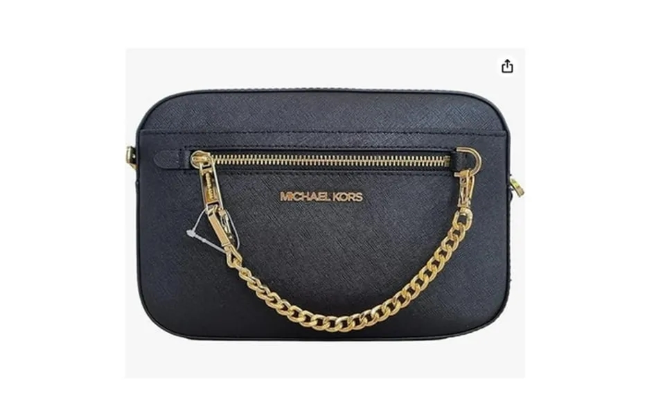 Michael Kors Women S Adult Two Inside Pockets Leather East West Chain Crossbody Bag Black Large