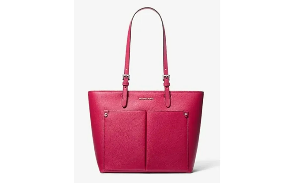 Michael Kors Women S Jet Set Medium Pocket Tote Bag Dark Raspberry 35h3stvt6b-984