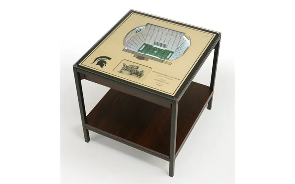 Michigan State Spartans 25-layer Stadiumviews Lighted End Table