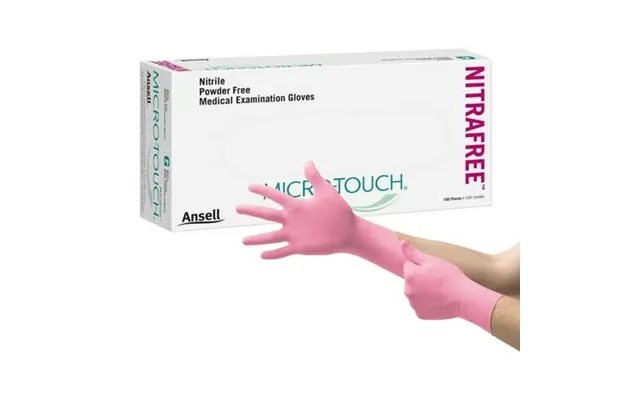 Micro-touch Nitrafree Nitrile Exam Glove Large Pink product image