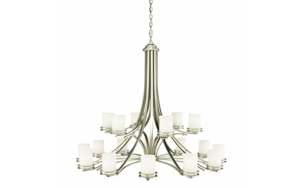 Mid Century Modern Eighteen Light Chandelier-brushed Nickel Finish Bailey Street Home 147-bel-551242