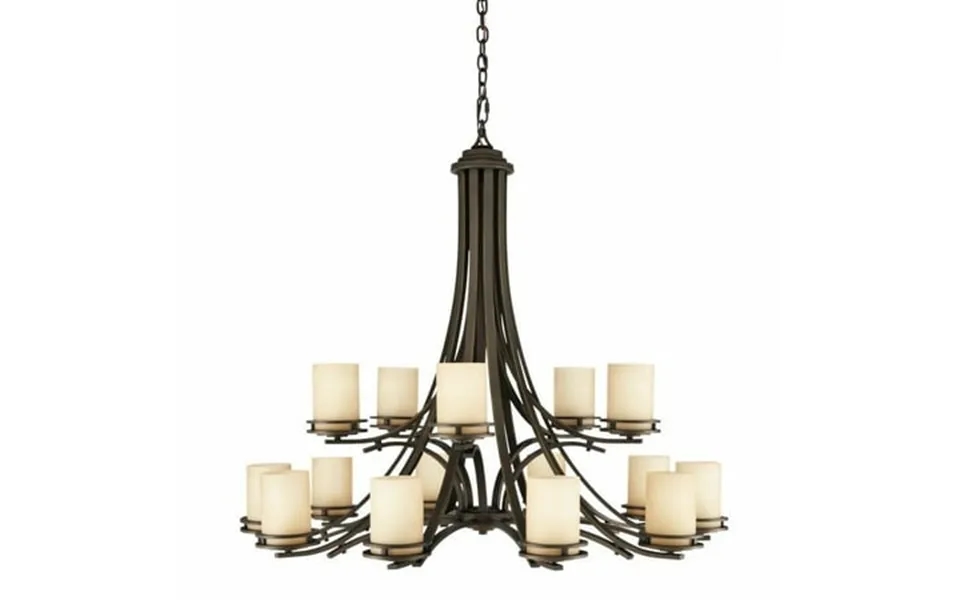 Mid Century Modern Fifteen Light Chandelier-olde Bronze Finish Bailey Street Home 147-bel-2611351