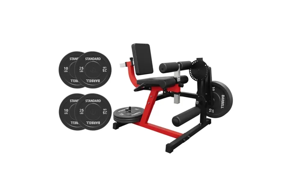 Mikolo Leg Extension And Curl Machine Leg Training Bench With 70lbs Weight Plates Adjustable Leg Machine With Storage Pl