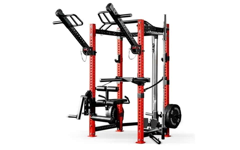Mikolo Power Rack Cage Elite Series 3 X 3 Commercial Squat Rack With 2400lb Capacity And More Attachments For Home Gym R
