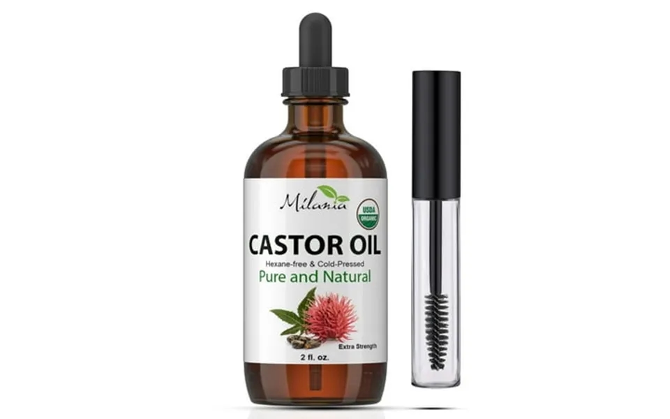 Milania Castor Oil 2oz Organic Extra Strength. Hexane-free Cold-pressed