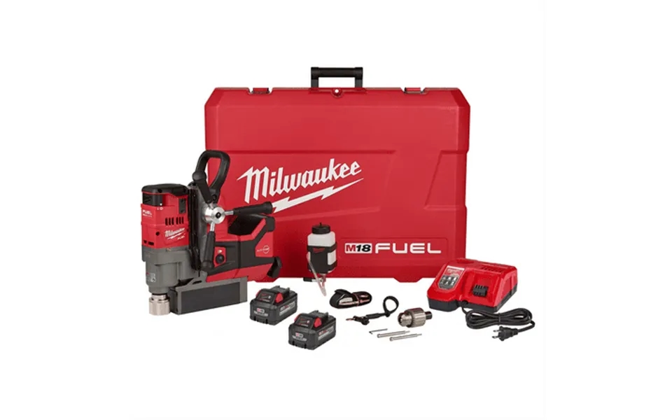 Milwaukee M18 Fuel 1-1 2 Magnetic Drill Kit 2000 Lbs Holding Force 1 2 Chuck Size Drill Driver 9