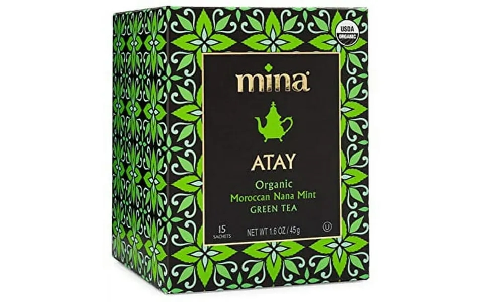 Mina Organic Atay Moroccan Nana Mint Green Tea 15 Ct.