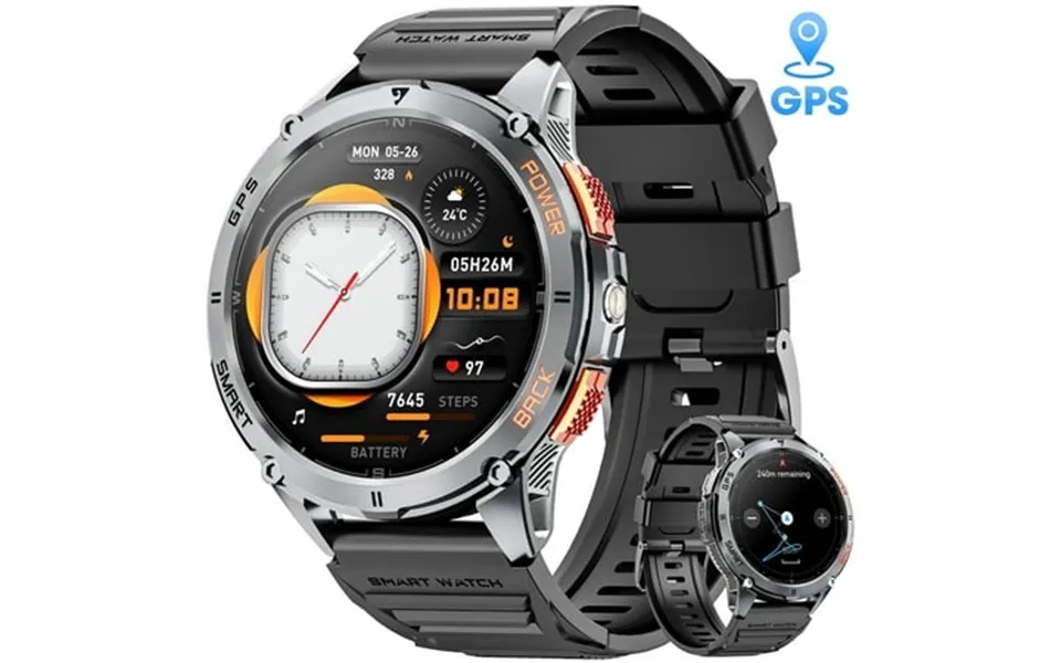 Mingdaln Gps Military Smart Watch For Men With Compass Ip68 Waterproof Receiving Dialing Calls 1