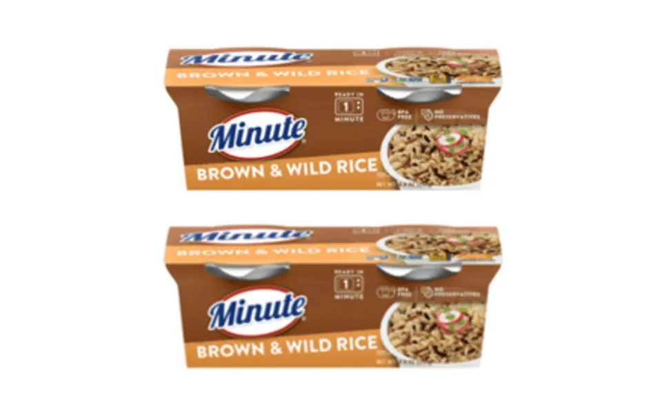 Minute Brown And Wild Rice Microwaveable Rice Cups 4.4 Oz 2 Ct -pack Of 2 4 Total Cups