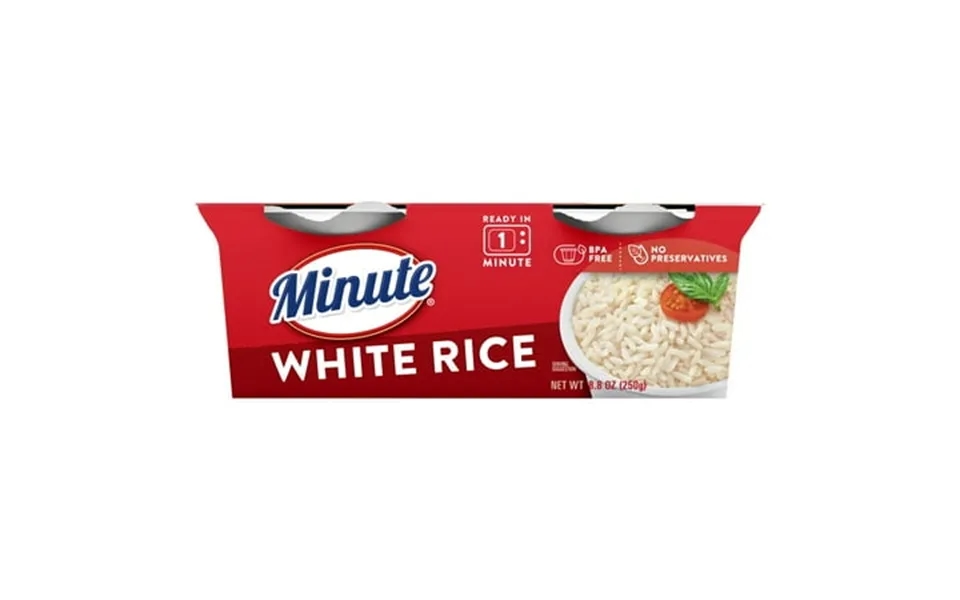 Minute Ready To Serve Rice Microwaveable White Long Grain Cup 8