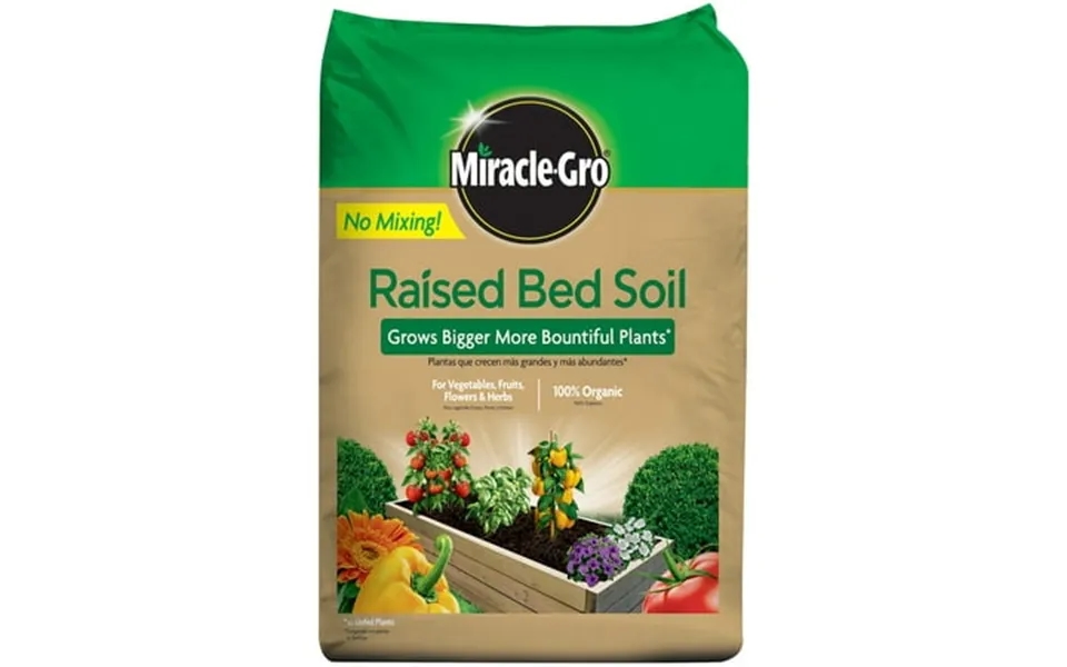 Miracle-gro Raised Bed Soil For Vegetables Fruits Flowers & Herbs 1