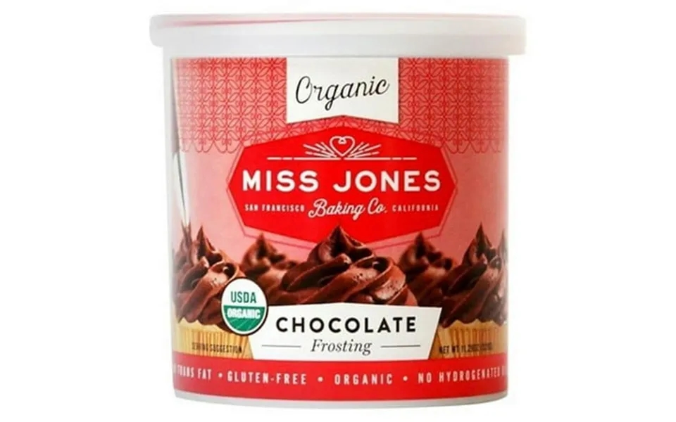 Miss Jones Baking 6 X 320 G Organic Chocolate Frosting
