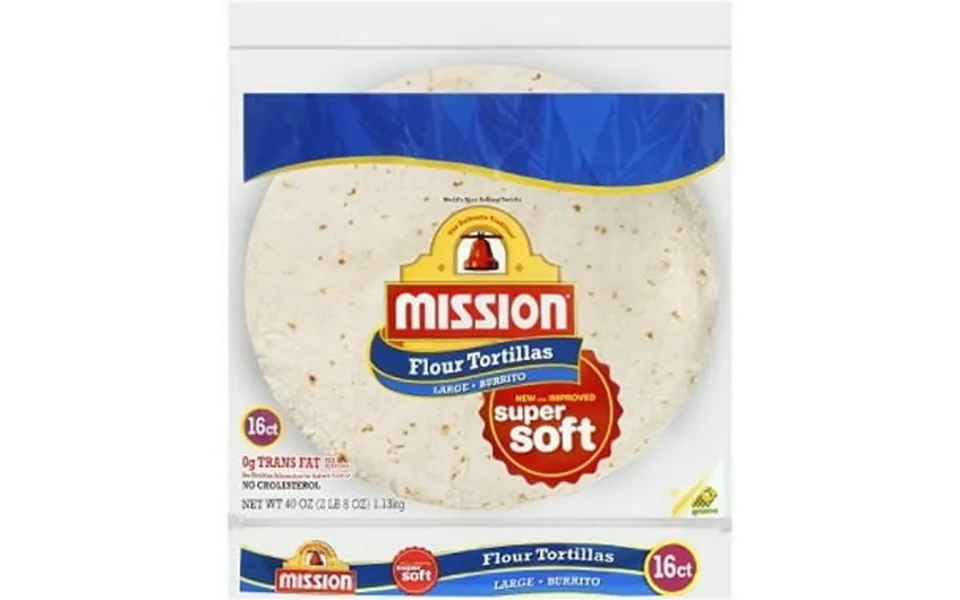 Mission Flour Tortillas Large Burrito 16 Ct. Pack Of 2